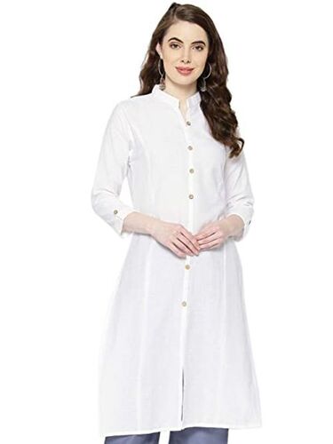 Classic White Cotton Kurti